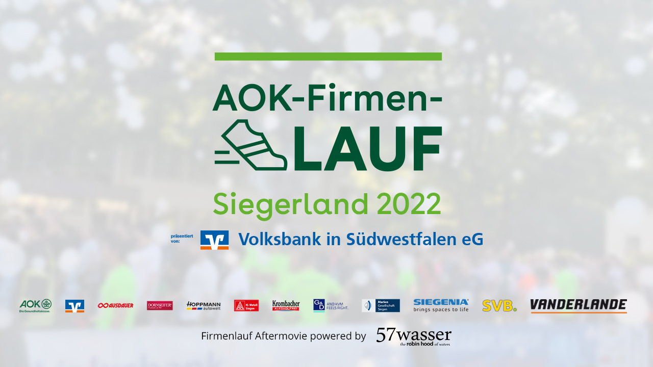 Offizielles Veranstaltungs-Video des 19. Siegerländer AOK-Firmenlaufs 2022